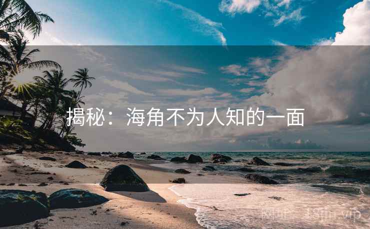 揭秘：海角不为人知的一面