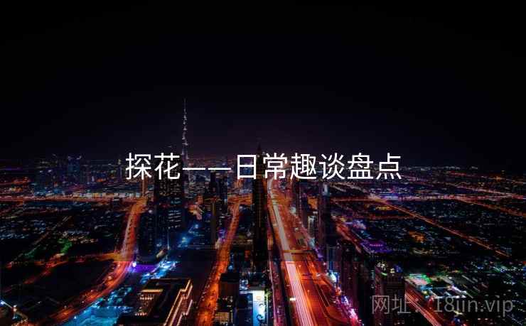 探花——日常趣谈盘点